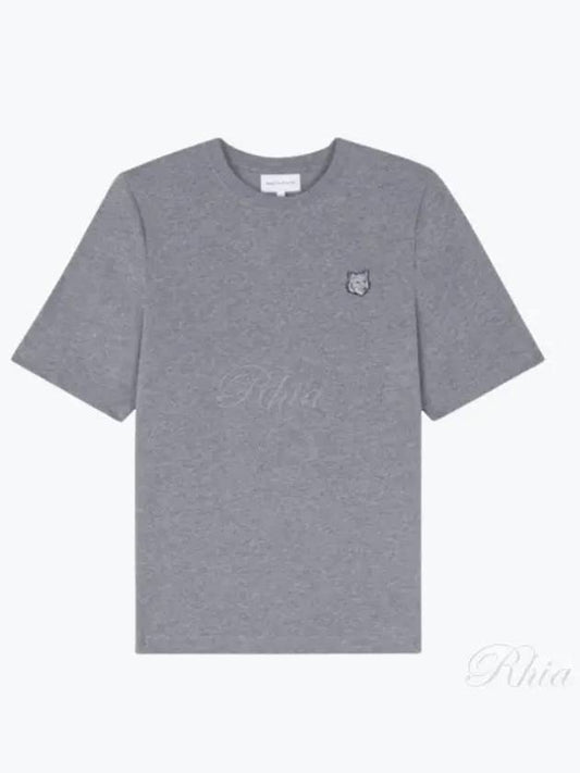 Bold Fox Head Patch Comfort Short Sleeve T-Shirt Grey - MAISON KITSUNE - BALAAN 2