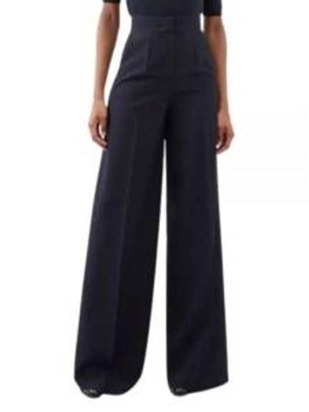 Cervo Welt Pocket Wool Wide Pants Black - MAX MARA - BALAAN 2