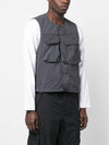 Mid Layer Cotton Vest Grey - TEN C - BALAAN 4