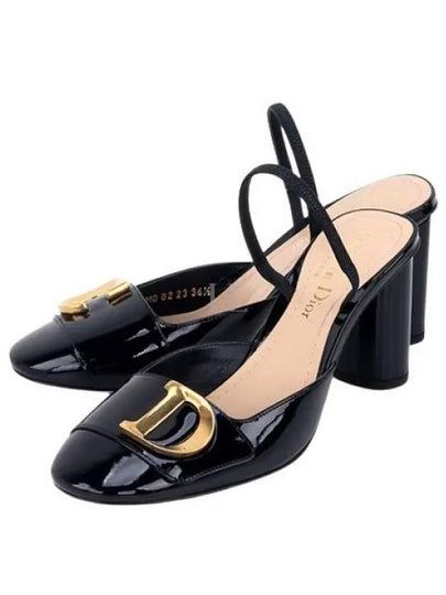 C'est Patent Calfskin Slingback Pumps Black - DIOR - BALAAN 2