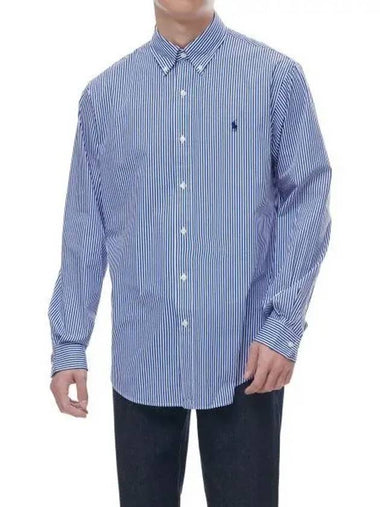 long sleeve poplin shirt blue - POLO RALPH LAUREN - BALAAN 1