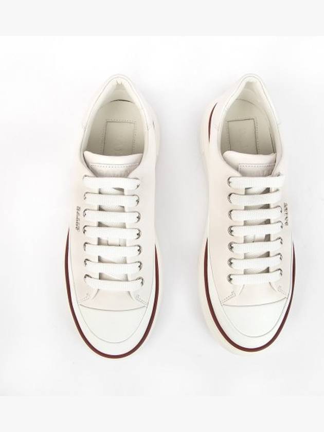 Maily Leather Low-Top Sneakers white - BALLY - BALAAN 4