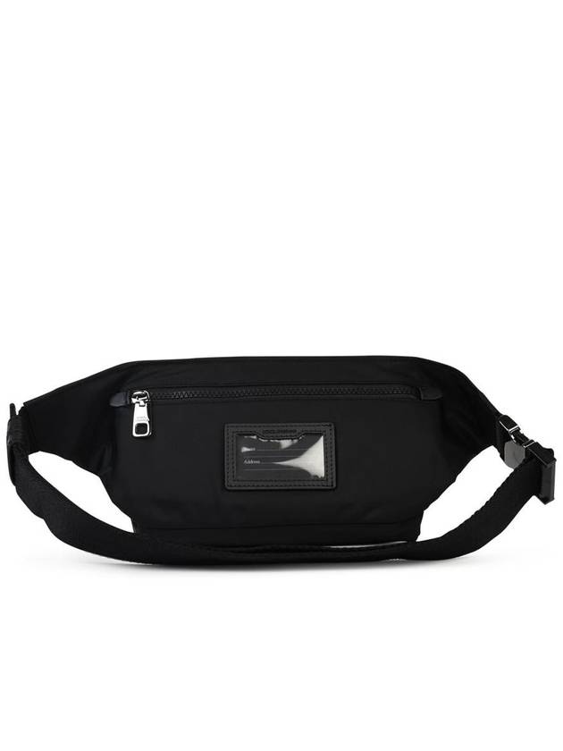 Logo Rubberized Nylon Small Belt Bag Black - DOLCE&GABBANA - BALAAN 4