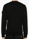 Wappen Patch Garment Dyed Sweatshirt Black - STONE ISLAND - BALAAN 5