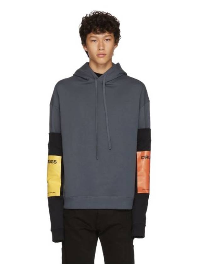 Detachable logo sleeve hood sweatshirt 182188 - RAF SIMONS - BALAAN 9