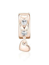 Infinite Hearts Sparkling Dangling Clip Bracelet Charm Rose Gold - PANDORA - BALAAN 1