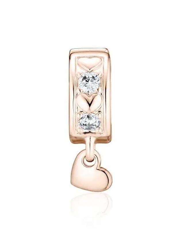 Infinite Hearts Sparkling Dangling Clip Bracelet Charm Rose Gold - PANDORA - BALAAN 1