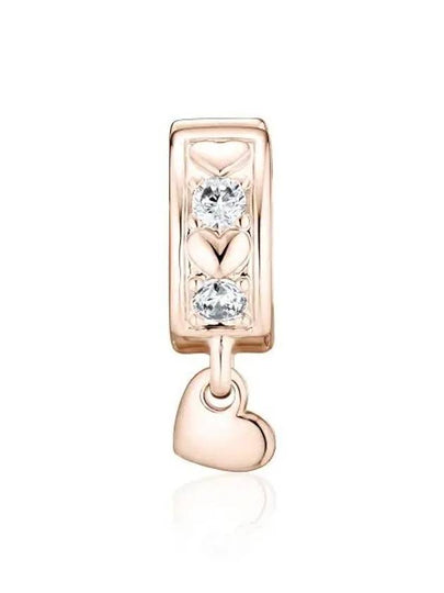 Infinite Hearts Sparkling Dangling Clip Bracelet Charm Rose Gold - PANDORA - BALAAN 2