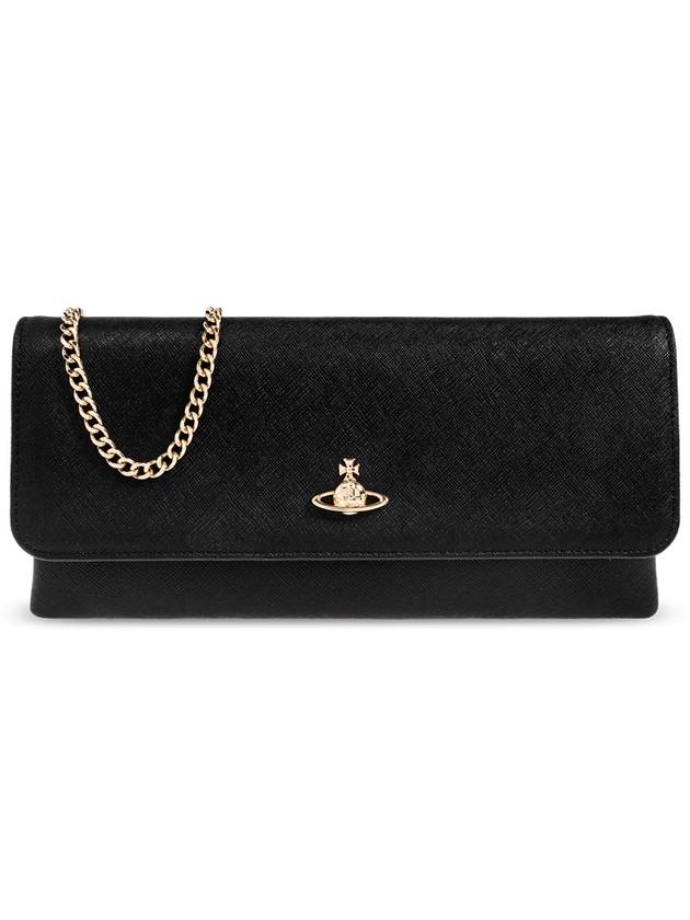 Vivienne Westwood Clutch With Logo, Women's, Black - VIVIENNE WESTWOOD - BALAAN 1