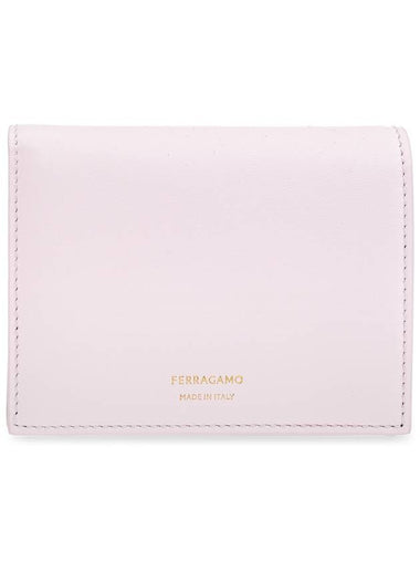 FERRAGAMO Leather Wallet, Women's, Pink - SALVATORE FERRAGAMO - BALAAN 1