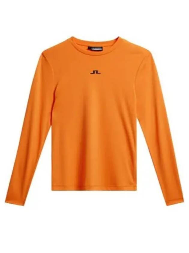 Women's Ada LS Long Sleeve T-Shirt Persimmon Orange - J.LINDEBERG - BALAAN 2