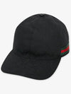 Original GG Web Supreme Canvas Baseball Ball Cap Black - GUCCI - BALAAN 3