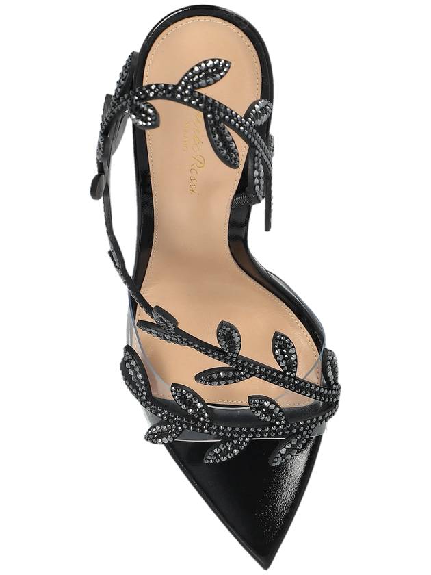 Gianvito Rossi Sandals Crystal Flavia, Women's, Black - GIANVITO ROSSI - BALAAN 6