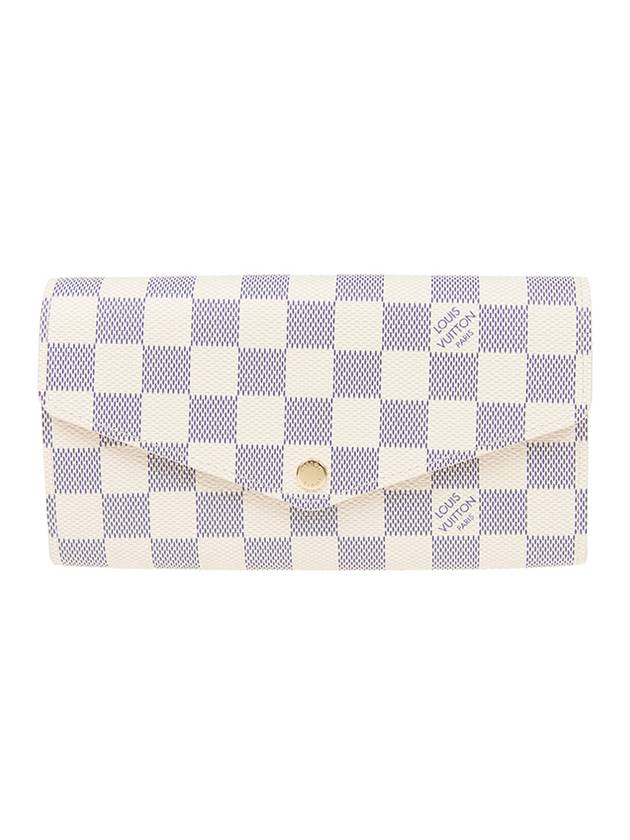 Women's Sarah Damier Azur Long Wallet Ivory - LOUIS VUITTON - BALAAN 1