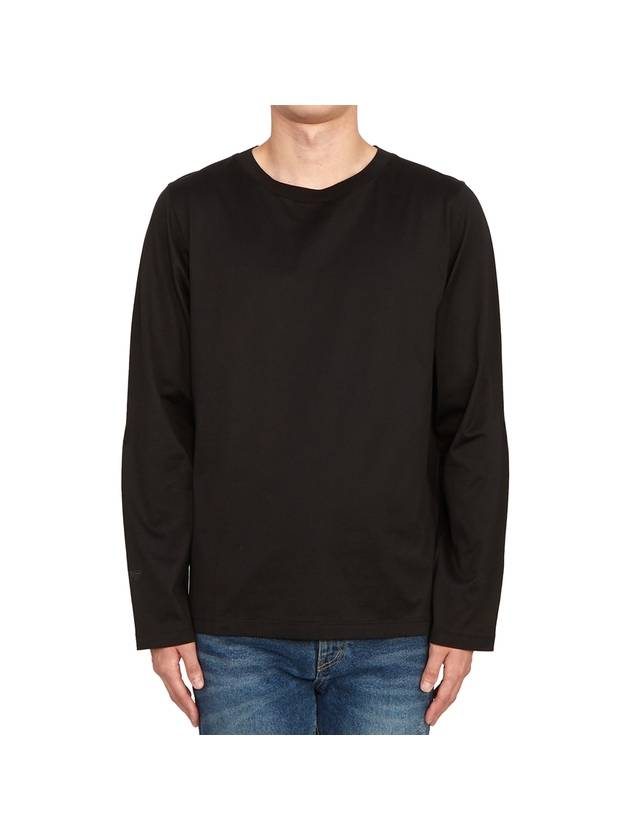 Shadow Project Cotton Jersey Long Sleeve T-Shirt Black - STONE ISLAND - BALAAN 2