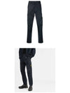 Stretch Cotton Twill Cargo Pants Navy - STONE ISLAND - BALAAN 5