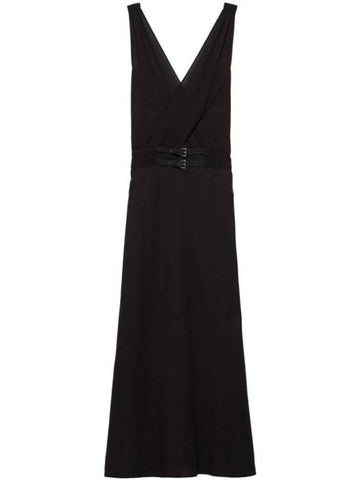 Sable long dress black - PRADA - BALAAN 1