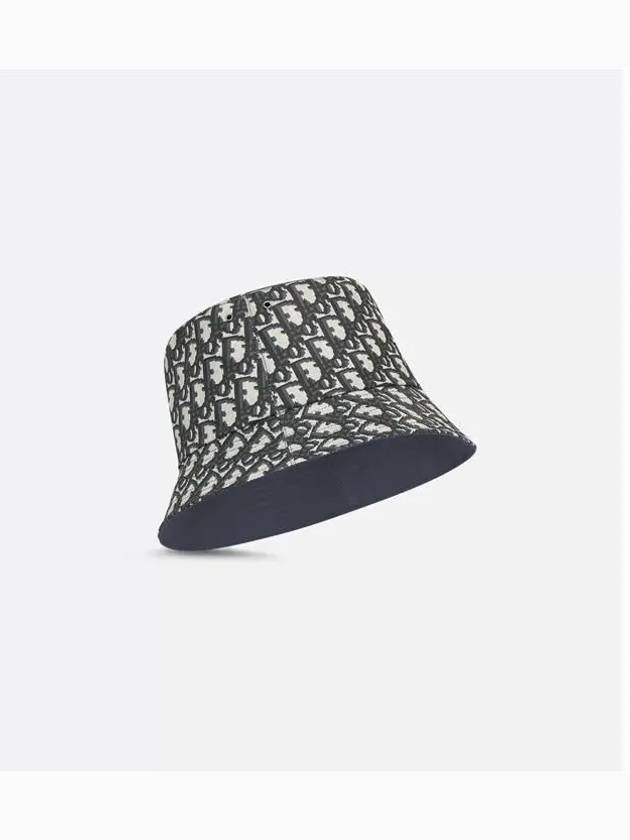 Reversible Teddy D Small Brim Bucket Hat Blue - DIOR - BALAAN 6