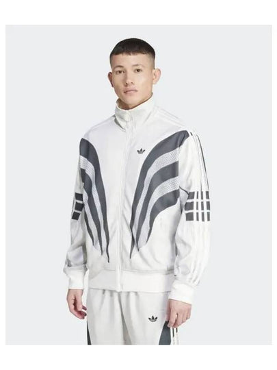 3 Stripe Print Track Jacket White - ADIDAS - BALAAN 2