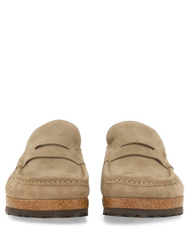 Naples Suede Mule Loafer Taupe Beige - BIRKENSTOCK - BALAAN 6