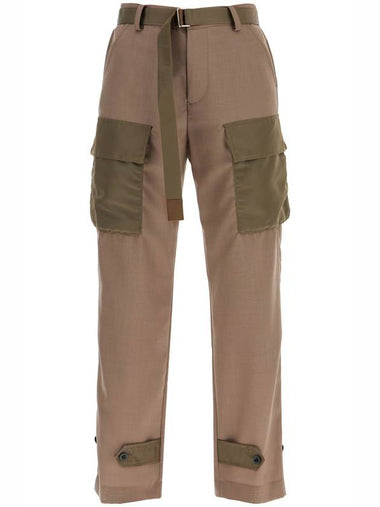 cargo pants with inserts - SACAI - BALAAN 1