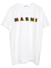 3D Logo Print Cotton Short Sleeve T-Shirt White - MARNI - BALAAN 2