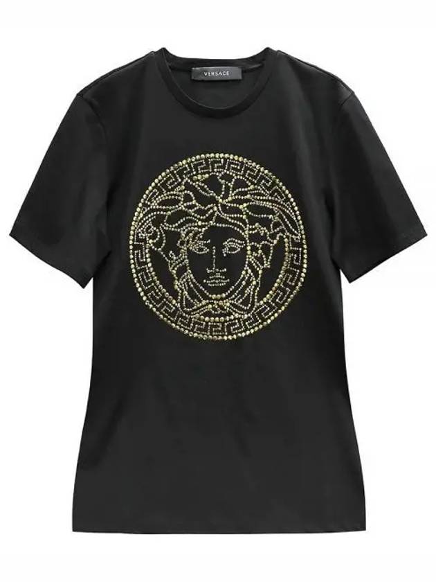 Women s Medusa Stud Short Sleeve T Shirt 1001529 1A01125 2B130 271543 1146696 - VERSACE - BALAAN 1