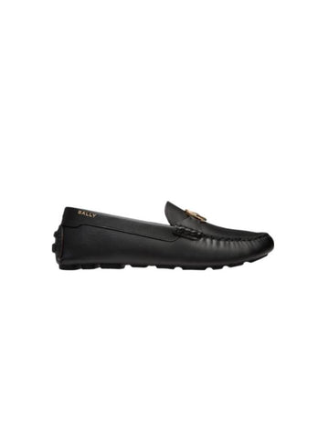 Kinsley Leather Loafers Black - BALLY - BALAAN 1