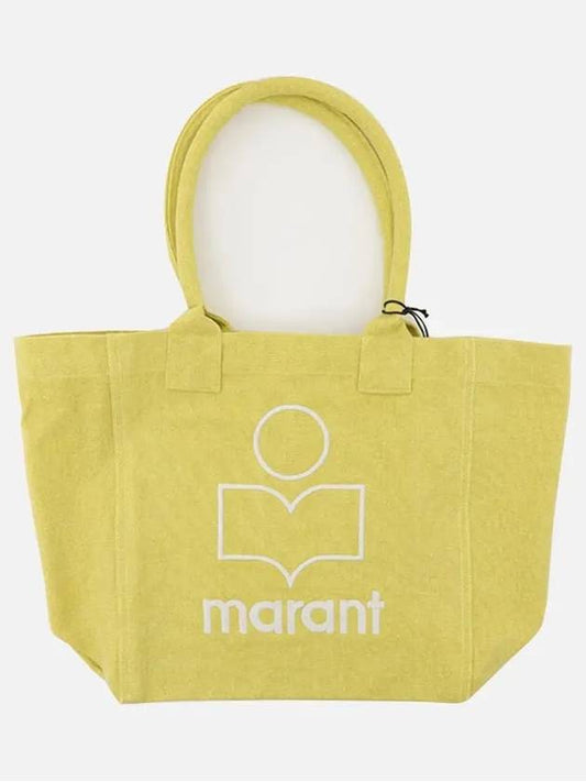 Yenky Embroidered Logo Shopper Tote Bag Yellow - ISABEL MARANT - BALAAN 2