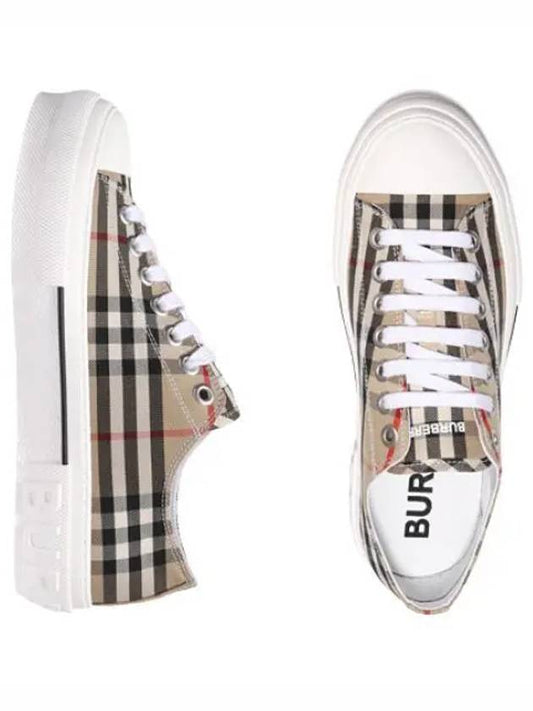 Vintage Check Cotton Sneakers Men s - BURBERRY - BALAAN 1