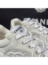 Men's Cruise Sneakers Fabric Emboss Ivory - CHANEL - BALAAN 7