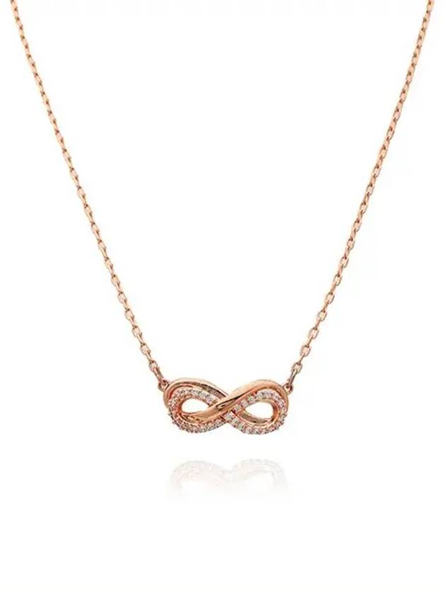 Hyperbola Infinity Necklace Rose Gold - SWAROVSKI - BALAAN 4