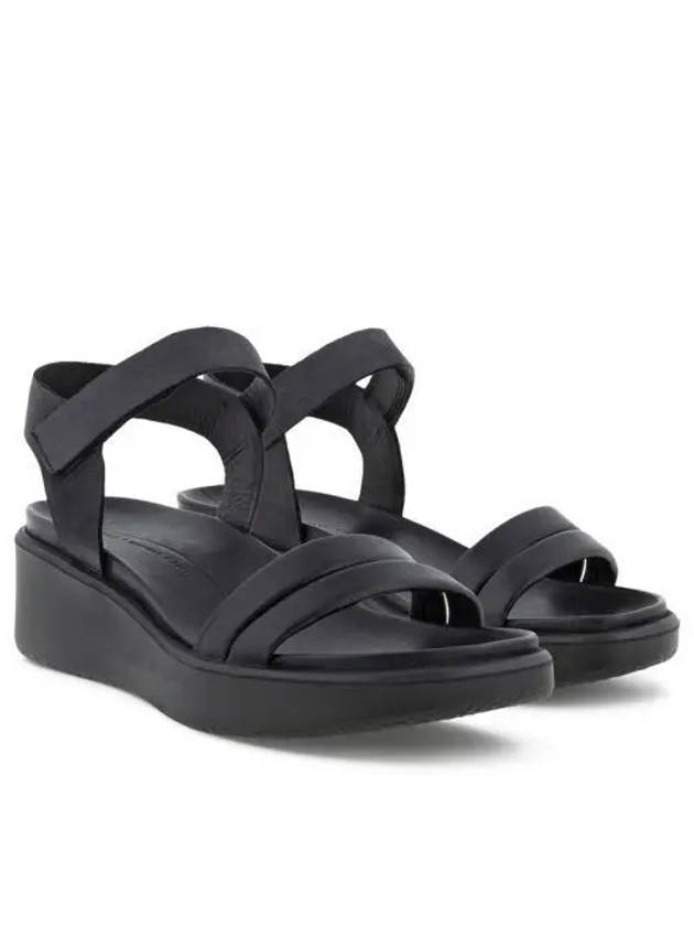 Flowt Wedge LX Sandals Black - ECCO - BALAAN 2