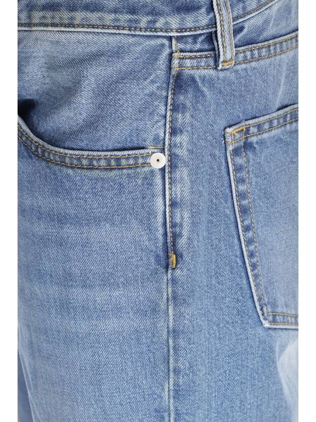 Back Stitch 5 Pocket Straight Jeans Medium Wash - MAISON MARGIELA - BALAAN 6