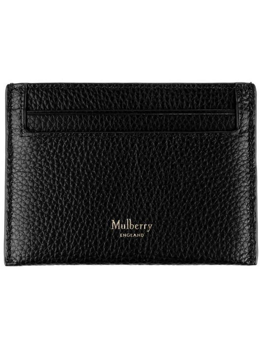 Continental Classic Small Grain Leather Card Wallet Black - MULBERRY - BALAAN 2