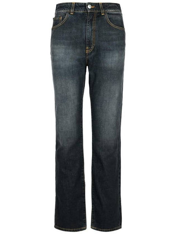 Gcds Black Cotton Jeans - GCDS - BALAAN 1