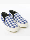 Women s Blue Check Slip ons 313652GSKD - CELINE - BALAAN 3