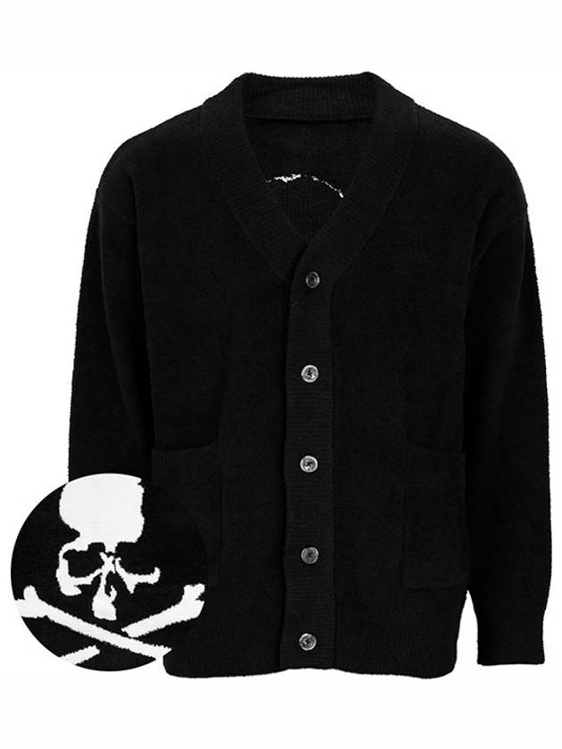 Black Skull Lounge Cardigan MW24S13 BL056 00004 - MASTERMIND - BALAAN 1