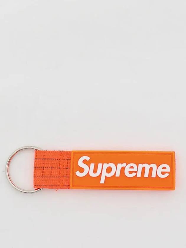 RN101837 ORANGE strap logo keychain keyring - SUPREME - BALAAN 2