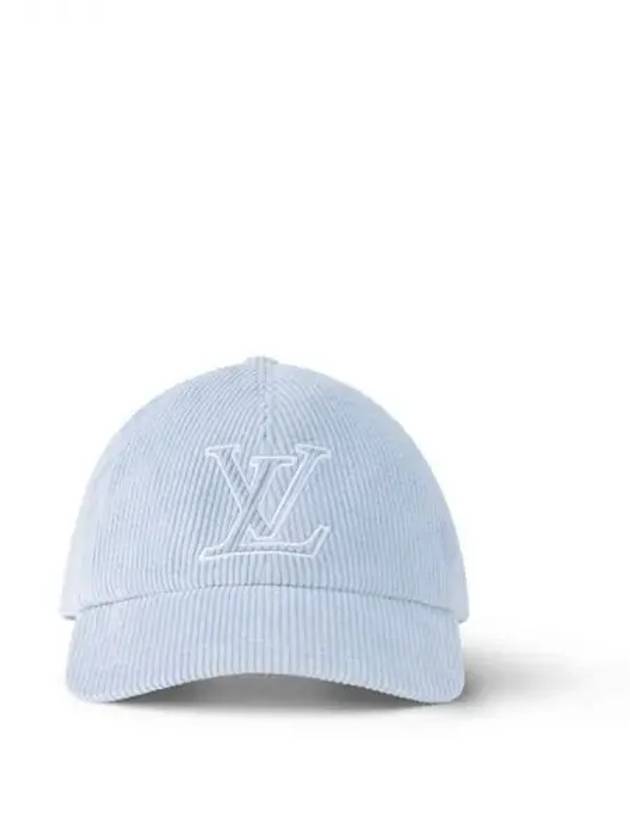 LV Signature Corduroy Ball Cap Blue - LOUIS VUITTON - BALAAN 2