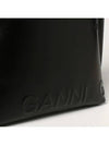 Leather Tote Bag Black - GANNI - BALAAN 8