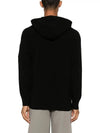 Lambswool GRS Hooded Waffle Knit Top Black - CP COMPANY - BALAAN 5