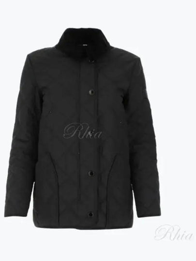 Diamond Quilted Thermoregulated Barn Jacket Black - BURBERRY - BALAAN 2