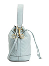 Mon Tresor FF Motif Leather Mini Bag Light Blue - FENDI - BALAAN 3