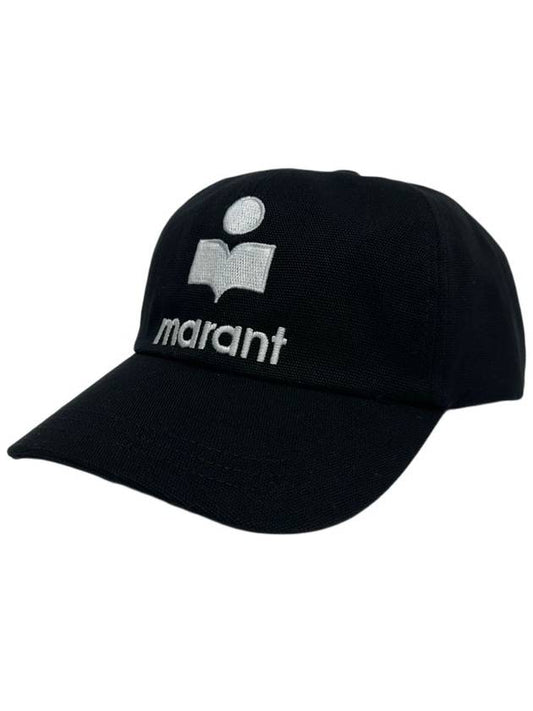 Tyron Logo Cotton Ball Cap Black - ISABEL MARANT - BALAAN 2