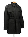 Technical Fabric Parka Black - PRADA - BALAAN 3