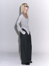 Wide Leg Hook Trouser cool gray - GYEOL - BALAAN 1