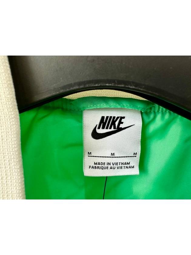 Air Woven Oversized Bomber Jacket Spring Green - NIKE - BALAAN 5