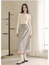 Chris piping shirring long skirt - MICANE - BALAAN 2