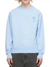 Alexandre Mateusi Long Sleeve Logo Chest Sweatshirt Blue - AMI - BALAAN 1